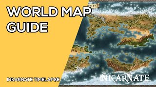 World Map Guide  Inkarnate Timelapse [upl. by Nwahsat]