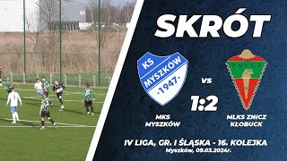 16 kolejka 202324 MKS Myszków  MLKS Znicz Kłobuck 12 [upl. by Innej]