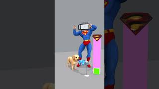 Help the poor dog become Superman to save the TV doctor dog from the skibidi toilet thief shorts [upl. by Noirad]