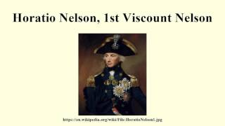 Horatio Nelson 1st Viscount Nelson [upl. by Dachy]