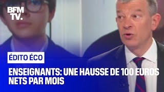 Enseignants une hausse de 100 euros nets par mois [upl. by Danyluk737]