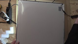 LED Panel Light 60x60 cm 36 W Model QY6060L Unboxing Vorstellung Check [upl. by Odnalra681]