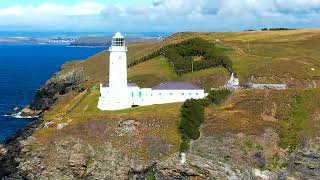 Trevoselighthouse Cornwall DJI Drone DJIdrone lighthouse cornwall [upl. by Chappelka877]