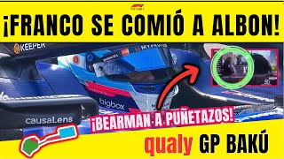 F1 QUALY BAKÚ FRANCO COLAPINTO 9 SE COMIÓ A ALBON Y BEARMAN SERGIO PÉREZ 4 LA VICTORIA ES POSIBLE [upl. by Floridia]