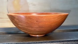 I Turn Cherry For The First Time  The Prettiest Bowl I Have Turned To Date [upl. by Derian]