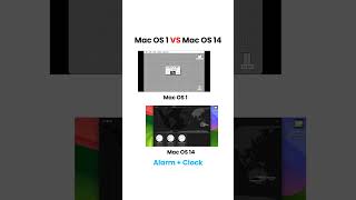 Mac OS 1 VS Mac OS 14 mac os tech evolution apple legacy vintage modern [upl. by Barraza19]