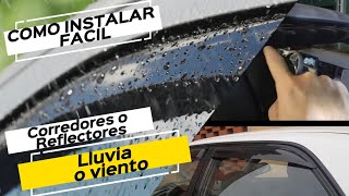 🚙¿CÓMO INSTALARLOS DEFLECTORES DE VIENTO [upl. by Sikram]