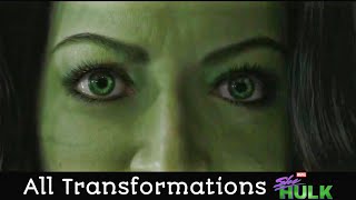 She Hulk all Transformations Scenes From EP01 She Hulk attorney at Law [upl. by Maynord772]