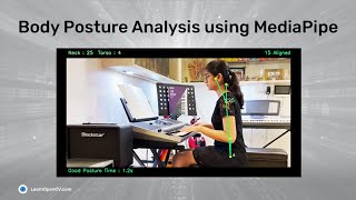 Body Posture Analysis using MediaPipe [upl. by Kantor769]