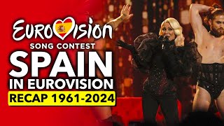 🇪🇸 España en Eurovisión 1961  2024  RECAP Spain in the Eurovision Song Contest [upl. by Bollen582]