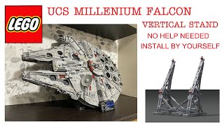 UCS Millennium Falcon Stand Review and Install Efferman StandVonado [upl. by Irbmac110]