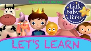 Learn with Little Baby Bum  Ten In The Bed  Nursery Rhymes for Babies  Songs for Kids [upl. by Nagey]