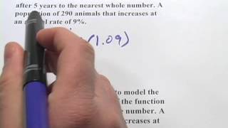 Word Problems with Exponential Functions [upl. by Ocsicnarf]