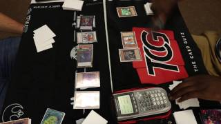 Yugioh Match Anthony Ellenburg Cubics vs Blair Hunter Toadally Minerva Game 1 [upl. by Bathulda]