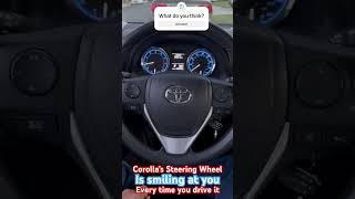 The Steering Wheel smiles at you thegoodguyofla royota corolla automobile reels [upl. by Anitreb]