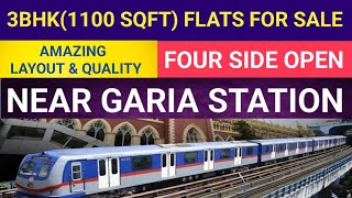 3BHK1100 SQFT Flats For Sale Near Metro 🚇 Station  4 Side Open  Amazing Layout youtube [upl. by Sama]