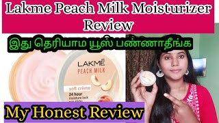 Lakme Peach Milk Moisturizer Reviewlakme moisturizer lakmemoisturizer moisturizer review in tamil [upl. by Teyugn]