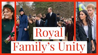 British Royal Family United at Christmas in Sandringham While Prince Harry amp Meghan Markle Divided [upl. by Ahsirtak274]