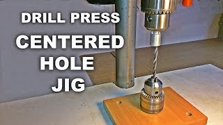 Drill Press Centering Jig For Round Objects [upl. by Avlem559]