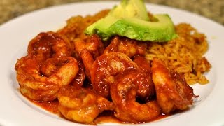 Spicy Mexican Shrimp with Chipotle Recipe  Camarones ala Diabla con Chipotle [upl. by Abbottson]