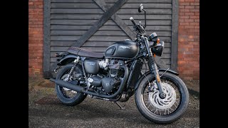 2024 Triumph Bonneville T120 Black Stealth Edition at West Coast Triumph Glasgow [upl. by Ahsanat]