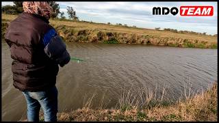 PESCA DE ARROYO SILUROS CON FRIO EXTREMO [upl. by Maynord193]