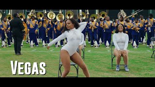 Vegas 🔥 Alcorn State Marching Band amp Golden Girls 22  HBCU Week BOTB [upl. by Nairod]