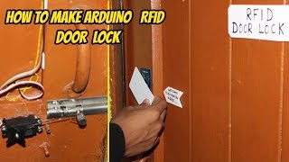 How To Make RFID DOOR LOCK using ArduinoHINDI [upl. by Nirmak]