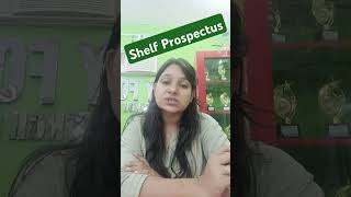 Shelf Prospectus I Company Law I Best CS Coaching shorts [upl. by Ailugram]