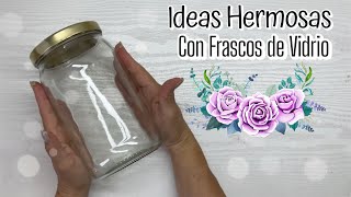 IDEAS con FRASCOS de VIDRIO o CRISTAL  DIy home decor  Artesanato para sua casa  SuchaDIY [upl. by Ahsyek]