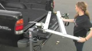 How to Use SpitzLifts Pickup Receiver Hitch Crane [upl. by Aicac547]