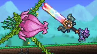 Plantera  Terraria Calamity Melee Death Mode 23 [upl. by Enitselec]