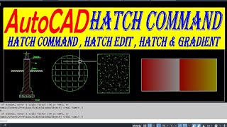 Hatch command How to create a hatch in AutoCAD autocad autocadinhindi [upl. by Newol327]