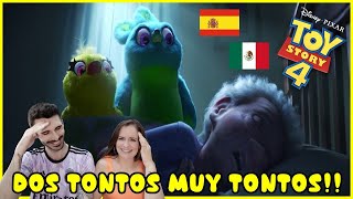 ESPAÑOLES REACCIONAN A DOBLAJE LATINO VS ESPAÑOL DE TOY STORY 4DUCKY Y BUNNY PLAN MALEVOLO [upl. by Bolton925]