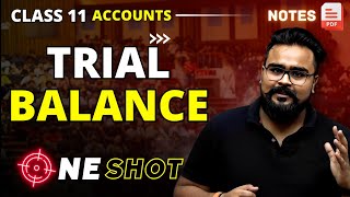 TRIAL BALANCE class 11 ONE SHOT  ACCOUNTS by GAURAV JAIN [upl. by Yelsnia658]