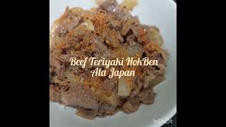 Beef Teriyaki Hokben ala Japan😋😋 [upl. by Eirovi]