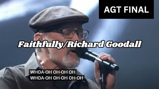 FaithfullyRichard Goodall AGT FINAL REACTION [upl. by Bary871]