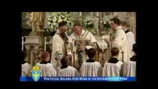 Pontifical Solemn High Mass in the Extraordinary Form  w Bishop David M OConnell CM [upl. by Alidia]