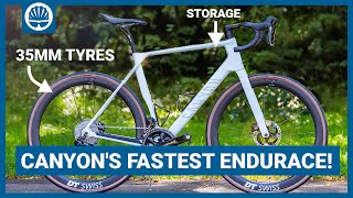 NEW Canyon Endurace  More Aero Bigger Tyres  BuiltIn Storage [upl. by Aleron]