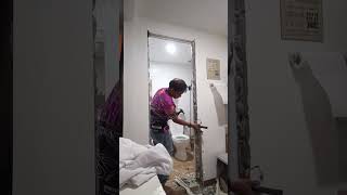 removeng an old door frame reelsfb fypyoutube highlight [upl. by Allyce]