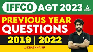 IFFCO AGT Previous Year Question Paper  IFFCO AGT PYQ 20192022  By Krashna Sir [upl. by Delamare]