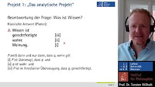 Einführung in die Erkenntnistheorie Torsten Wilholt quotWahrheit und Wissenquot 1 Vorlesung [upl. by Gnel]