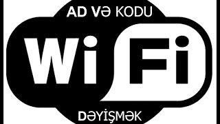 Wifi adini ve kodunu deyismek [upl. by Christabella]