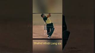 Shahid Afridi long six Shorts videos [upl. by Hgielra847]