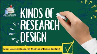 Research Design [upl. by Bryant]