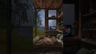 53 Cabin Retreat Snug Wood Cabin Soft Blankets and Rainy Day Serenity cabinlife cabin rainyday [upl. by Graehme410]