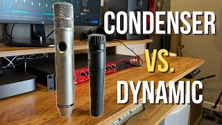 Condenser vs Dynamic Microphone for Recording Vocals [upl. by Emilie]