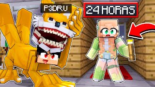 Me vesti de TAILS SHIN TAPES e ASSUSTEI meus AMIGOS no Minecraft por 24 HORAS ‹‹ P3DRU ›› [upl. by Lelia]