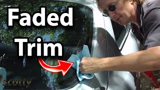 How to Restore Faded Plastic Trim on Your Car [upl. by Anelleh]