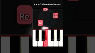 Como Tocar NAVIDAD FACIL en Piano con tan solo 5 notas 😱 [upl. by Atsillac]